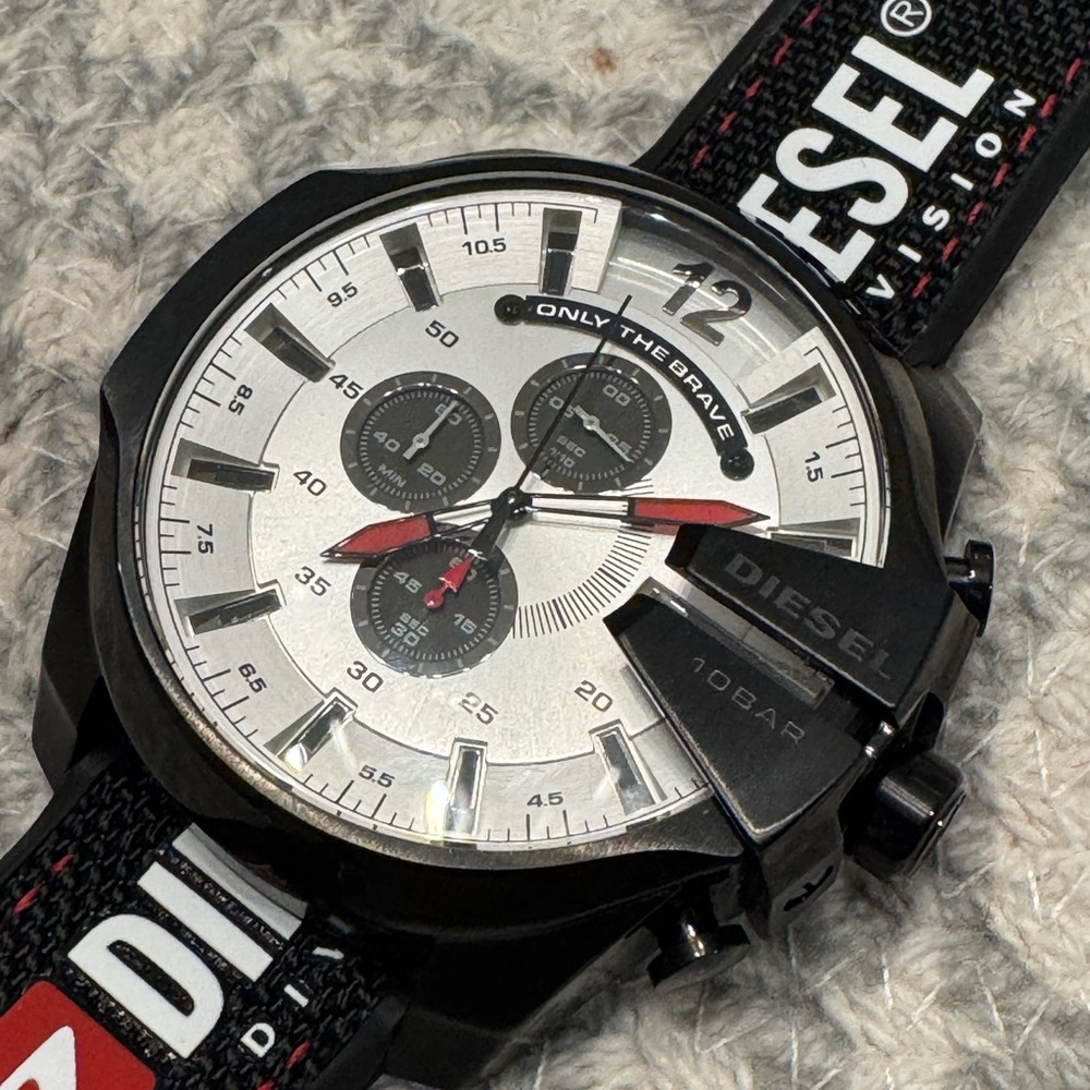 Diesel Chronograph Black and Silver Watch DZ-4512